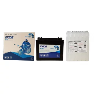 AKUMULATOR EXIDE MOTOCYKLOWY AGM ETX12-BS/YTX12-BS