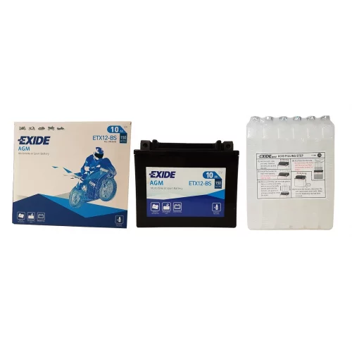 AKUMULATOR EXIDE MOTOCYKLOWY AGM ETX12-BS/YTX12-BS