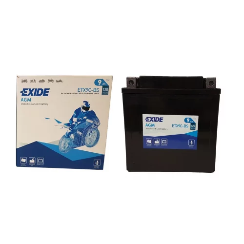 AKUMULATOR EXIDE MOTOCYKLOWY AGM ETX9C-BS/YTX9C-BS