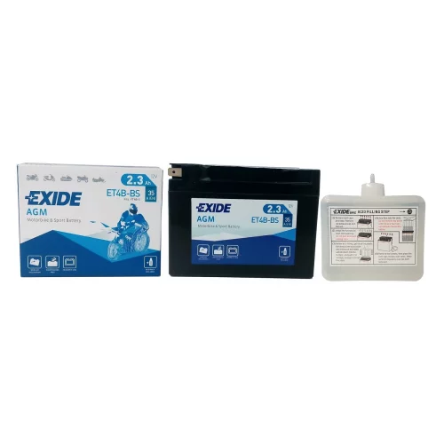 AKUMULATOR EXIDE MOTOCYKLOWY AGM ET4B-BS/YT4B-BS