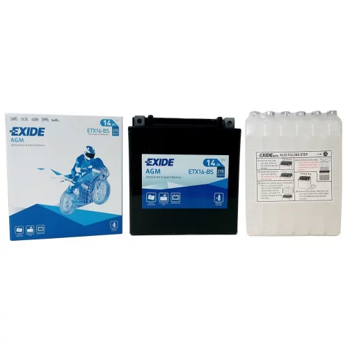 AKUMULATOR EXIDE MOTOCYKLOWY AGM ETX16-BS/YTX16-BS