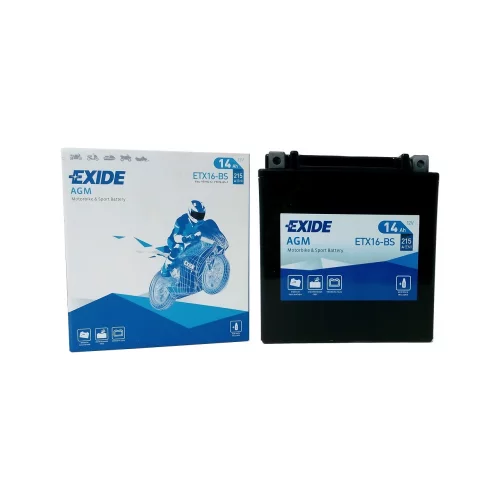 AKUMULATOR EXIDE MOTOCYKLOWY AGM ETX16-BS/YTX16-BS