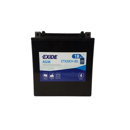 AKUMULATOR EXIDE MOTOCYKLOWY AGM ETX20CH-BS/YTX20CH-BS