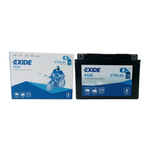 AKUMULATOR EXIDE MOTOCYKLOWY AGM ET9B-BS/YT9B-BS