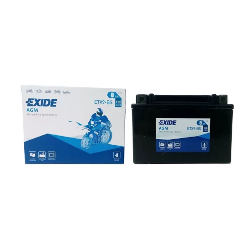 AKUMULATOR EXIDE MOTOCYKLOWY AGM ETX9-BS/YTX9-BS