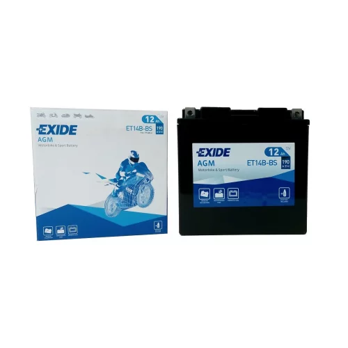 AKUMULATOR EXIDE MOTOCYKLOWY AGM ET14B-BS/YT14B-BS