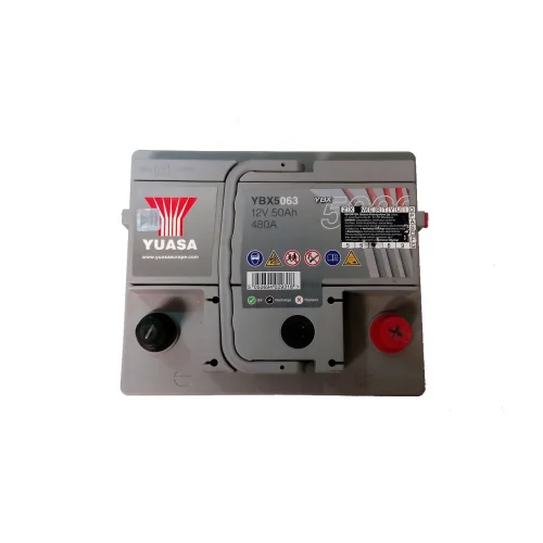 AKUMULATOR YUASA SILVER 12V  50AH 480A 