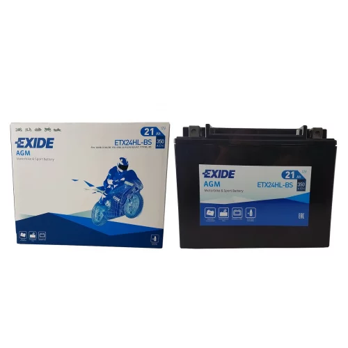 AKUMULATOR EXIDE MOTOCYKLOWY AGM ETX24HL-BS/YTX24HL-BS