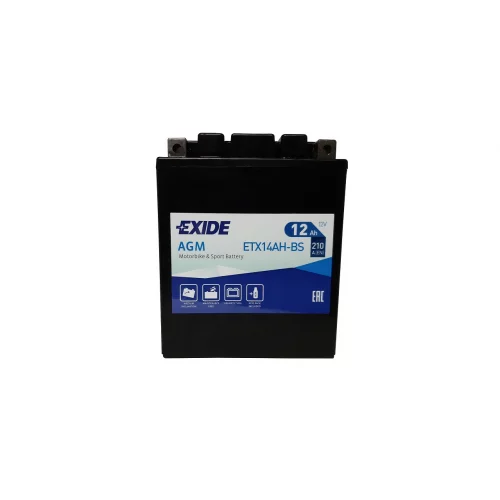AKUMULATOR EXIDE MOTOCYKLOWY AGM ETX14AH-BS/YTX14AH-BS