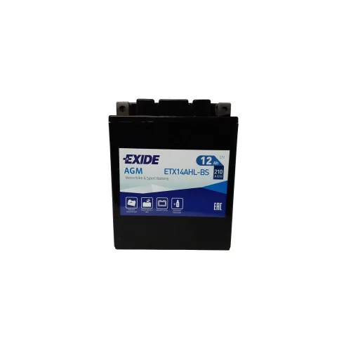 AKUMULATOR EXIDE MOTOCYKLOWY AGM ETX14AHL-BS/YTX14AHL-BS