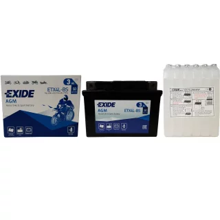 AKUMULATOR EXIDE MOTOCYKLOWY AGM ETX4L-BS/YTX4L-BS