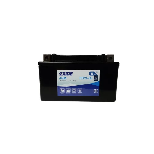 AKUMULATOR EXIDE MOTOCYKLOWY AGM ETX7A-BS/YTX7A-BS