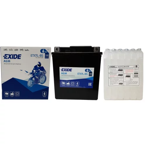 AKUMULATOR EXIDE MOTOCYKLOWY AGM ETX7L-BS/YTX7L-BS