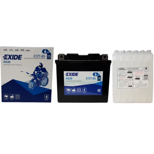 AKUMULATOR EXIDE MOTOCYKLOWY AGM YTZ7-BS/ETZ7-BS
