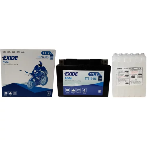 AKUMULATOR EXIDE MOTOCYKLOWY AGM YTZ14-BS/ETZ14-BS