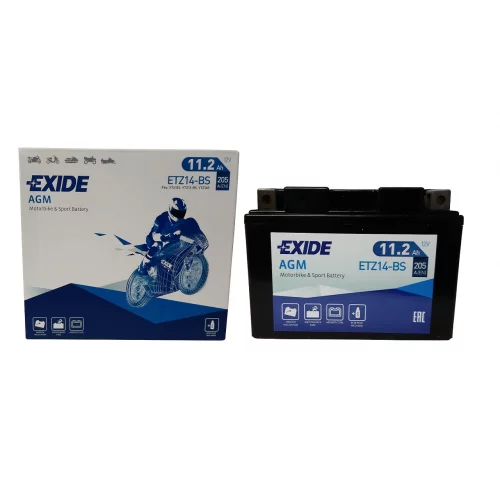 AKUMULATOR EXIDE MOTOCYKLOWY AGM YTZ14-BS/ETZ14-BS