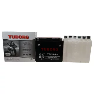 AKUMULATOR MOTOCYKLOWY TUBORG AGM YT12B-BS 12V 10AH 210A