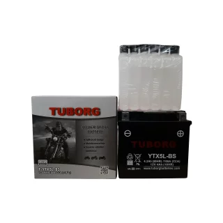 AKUMULATOR MOTOCYKLOWY TUBORG AGM YTX5L-BS 12V 4AH 100A