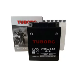 AKUMULATOR MOTOCYKLOWY TUBORG AGM YTX14AHL-BS 12V 12AH 210A
