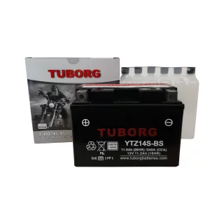 AKUMULATOR MOTOCYKLOWY TUBORG AGM YTZ14S-BS 12V 11.2AH 240A