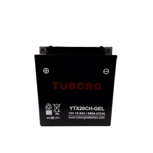 AKUMULATOR MOTOCYKLOWY TUBORG YTX20CH-GEL 12V 18.9Ah 280A
