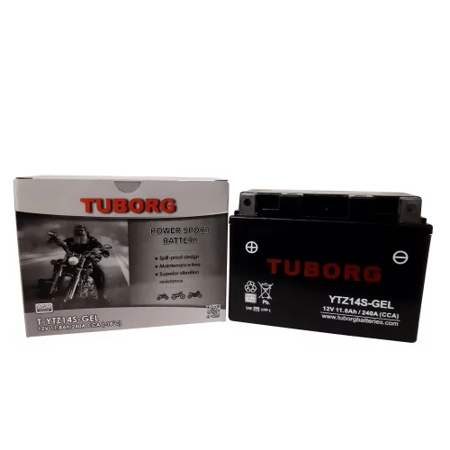AKUMULATOR MOTOCYKLOWY TUBORG YTZ14S-GEL 12V 11.8Ah 240A