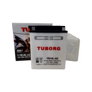 AKUMULATOR MOTOCYKLOWY TUBORG YB14L-A2 12V 14Ah 190A