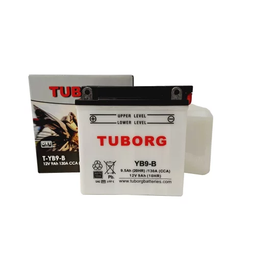 AKUMULATOR MOTOCYKLOWY TUBORG YB9-B 12V 9Ah 130A