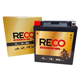 AKUMULATOR RECO RTX20CH-GEL 12V 18Ah 260A