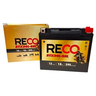 AKUMULATOR RECO RTX20L-GEL 12V 18Ah 290A