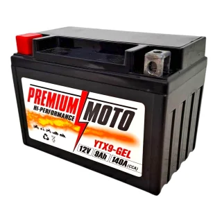 PREMIUM MOTO YTX9-GEL 12V 9Ah 140A