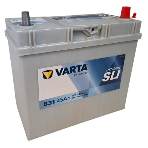 AKUMULATOR VARTA BLUE 45AH 330A PRAWY+ (JAP) (CIENKI)