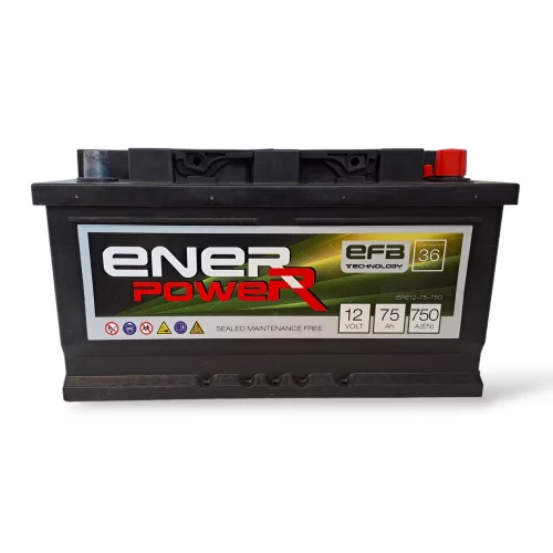 ENERPOWER EFB START STOP 12V 75Ah 750A